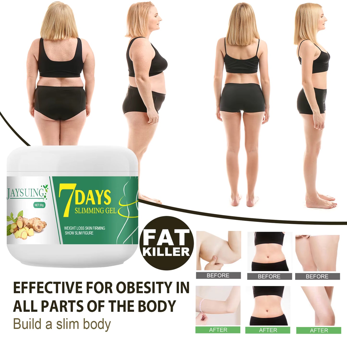 7 DAYS Ginger Slimming Cream Fast Weight Loss