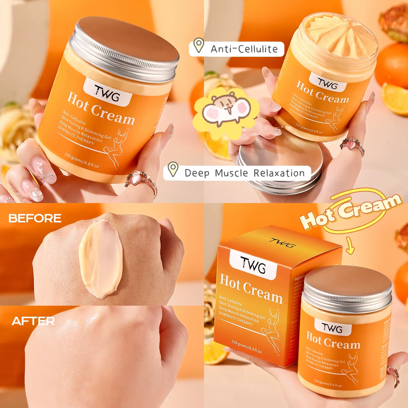 TWG 250g Fat Burning Cream