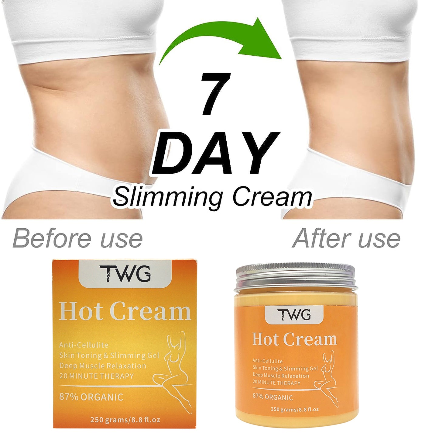 TWG 250g Fat Burning Cream
