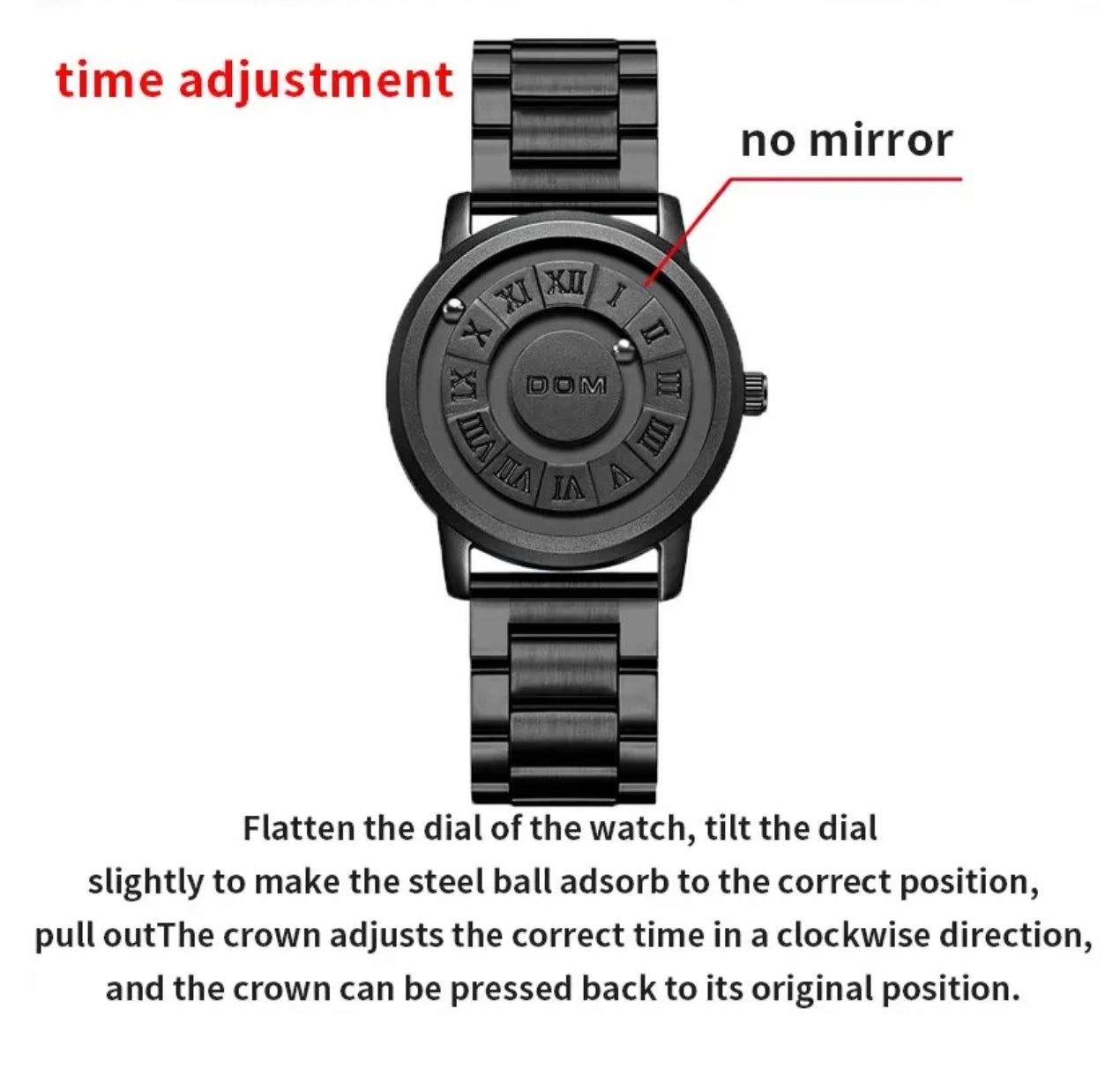 DOM Original Magnetic Wristwatch + FREE Stylish Bracelet – Luxury Meets Modern Design