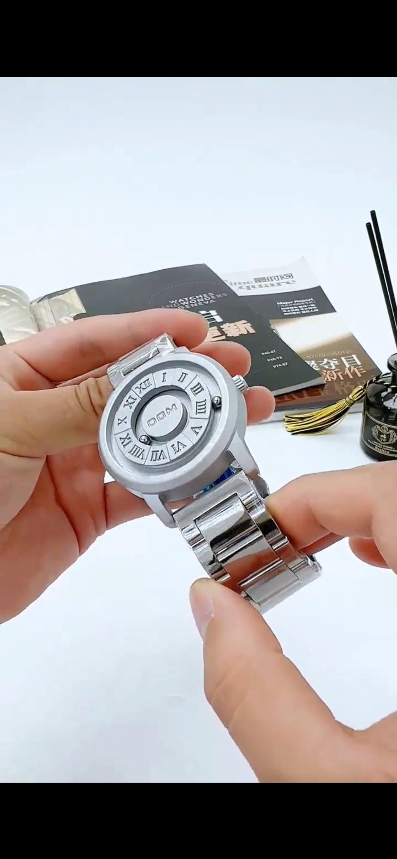 DOM Original Magnetic Wristwatch + FREE Stylish Bracelet – Luxury Meets Modern Design