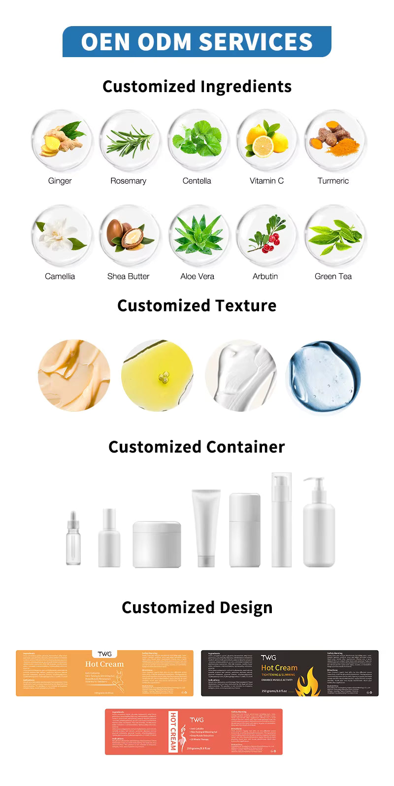 TWG 250g Fat Burning Cream